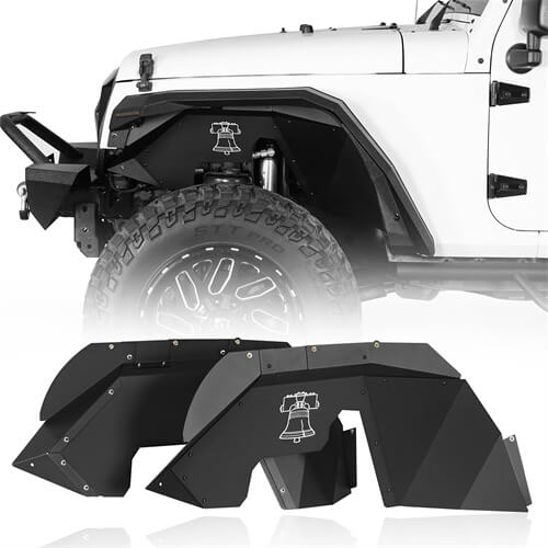 Aluminum Front Inner Fender Liners For 2007-2018 Jeep Wrangler JK - Ultralisk4x4-u2115s-1