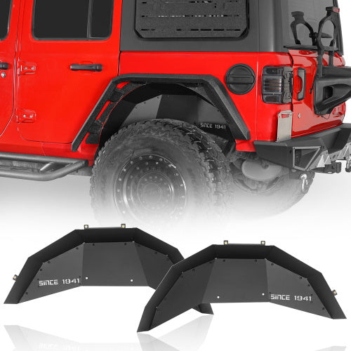 Aluminum Front & Rear Inner Fender Liners For 2018-2024 Jeep Wrangler JL - Ultralisk4x4