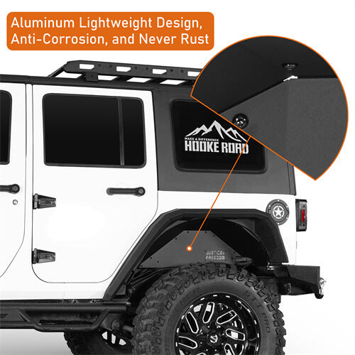 Aluminum Rear Inner Fender Liners For 2007-2018 Jeep Wrangler JK - Ultralisk4x4-u2116s-7