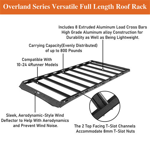 Aluminum Roof Rack For 2010-2024 Toyota 4Runner - Ultralisk4x4-u9808s-12