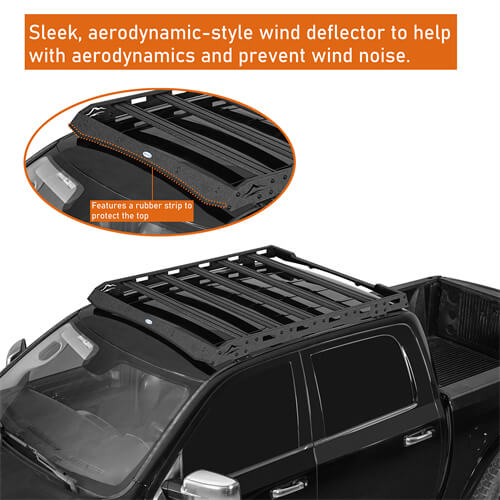 Aluminum Roof Rack For 2009-2018 Ford F-150 Raptor & F-150 Super Crew | Ram 1500  Crewcab & Quad Cab - Ultralisk4x4-u9909s-8