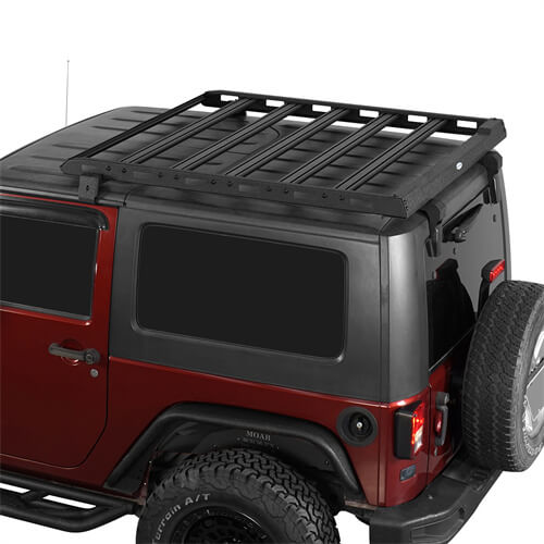 Aluminum Roof Top Cargo Rack (2007-2018 Jeep Wrangler JK Hard Top 2/4  Doors) - Ultralisk4x4