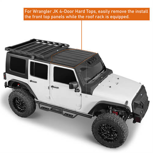 2007-2018 Jeep Wrangler JK Aluminum Roof Top Cargo Rack For Hard Top 2/4 Doors - Ultralisk4x4 ul2078 19