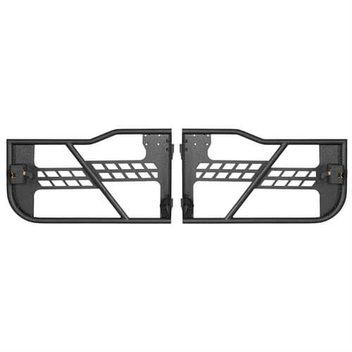 Black Steel Tubular Half Doors w/Side View Mirrors for 2018-2023 Jeep Wrangler JL 2-Door - Ultralisk 4x4 ul3046s 11