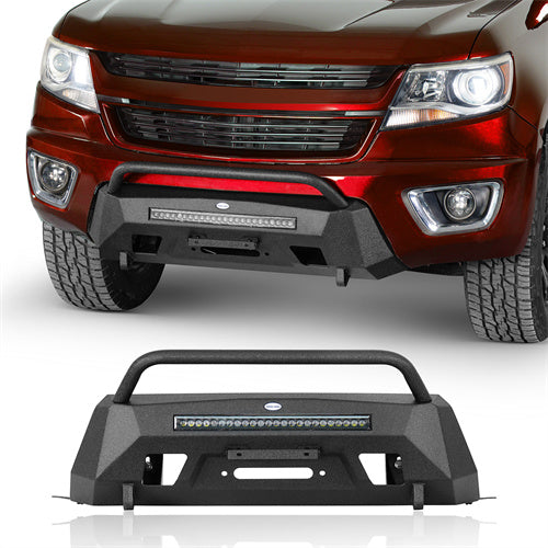 Blink Stubby Front Bumper For 2015-2020 Chevy Colorado - Ultralisk4x4 - Ultralisk4x4-u9113-1