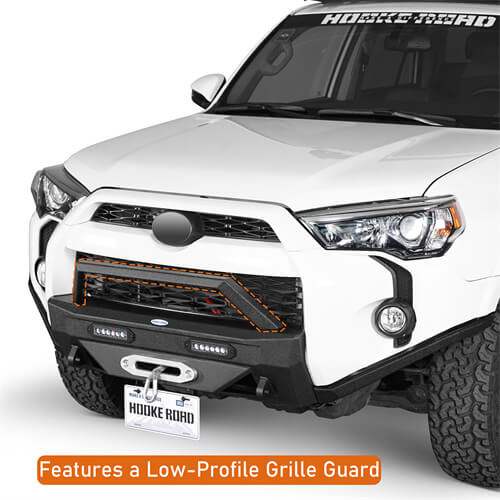 Blink Stubby Front Bumper w/ LED spotlights included For 2014-2024 Toyota 4Runner - Ultralisk4x4 -u9809s-5