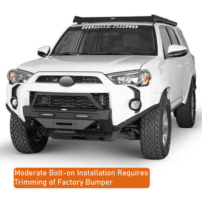 Blink Stubby Front Bumper w/ LED spotlights included For 2014-2024 Toyota 4Runner - Ultralisk4x4 -u9809s-8