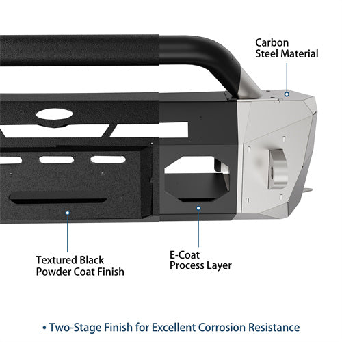 Blink Stubby Front Bumper For 2014-2024 Toyota 4Runner - Ultralisk4x4-u9818-12