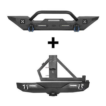 Different Trail Mid Front Bumper & Rear Bumper Combo(07-18 Jeep Wrangler JK) - Ultralisk 4x4