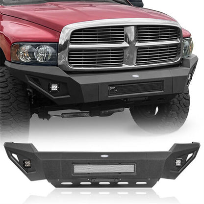 Front Bumper w/ Skid Plate For 2003-2005 Dodge Ram 2500 3500 - ultralisk4x4