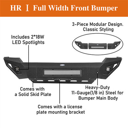 Front Bumper w/ Skid Plate For 2003-2005 Dodge Ram 2500 3500 - ultralisk4x4