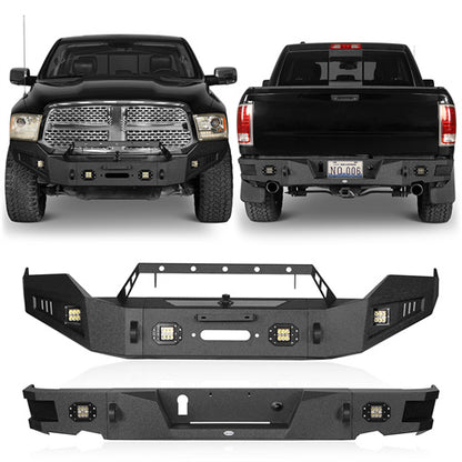 Dodge Ram Front & Rear Bumper Combo for 2013-2018 Dodge Ram 1500 - Ultralisk 4x4 ul60016002s 13