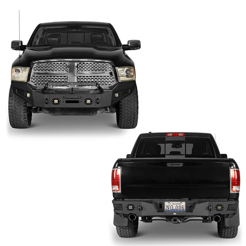 Dodge Ram Front & Rear Bumper Combo for 2013-2018 Dodge Ram 1500 - Ultralisk 4x4 ul60016002s 14