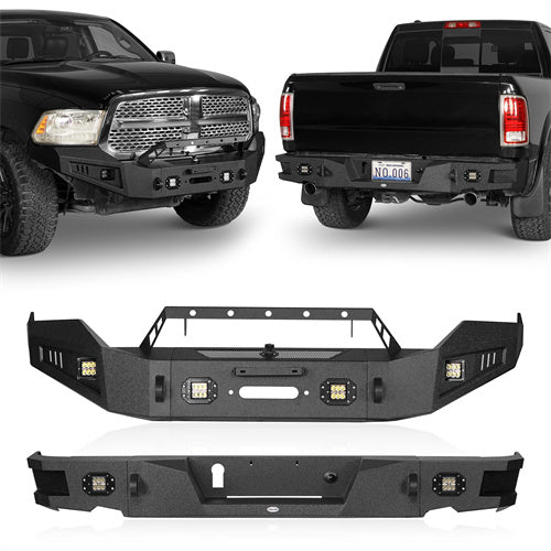 Dodge Ram Front & Rear Bumper Combo for 2013-2018 Dodge Ram 1500 - Ultralisk 4x4 ul60016002s 15