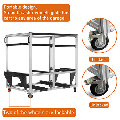 Products Doors and Hardtops Storage Cart (97-23 Wrangler TJ JK JL Hardtop Gladiator JT Hardtop & 21-23 Ford Bronco Hardtop) u2067s 4