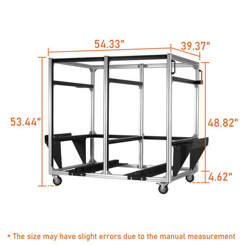 Products Doors and Hardtops Storage Cart (97-23 Wrangler TJ JK JL Hardtop Gladiator JT Hardtop & 21-23 Ford Bronco Hardtop) u2067s 6