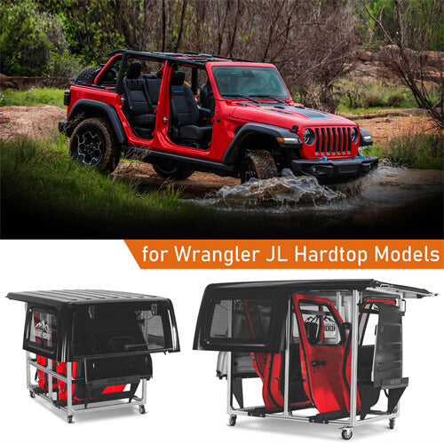 Products Doors and Hardtops Storage Cart (97-23 Wrangler TJ JK JL Hardtop Gladiator JT Hardtop & 21-23 Ford Bronco Hardtop) u2067s 8