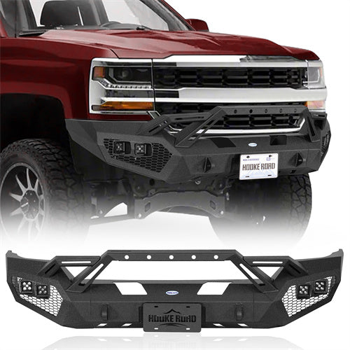 Earthshaker Series Front Bumper For 2014-2015 Chevy Silverado 1500 - Ultralisk4x4-u9038-1