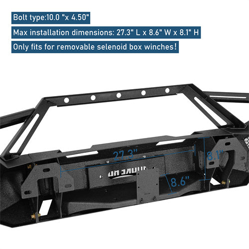 Earthshaker Series Front Bumper For 2014-2015 Chevy Silverado 1500 - Ultralisk4x4-u9038-13