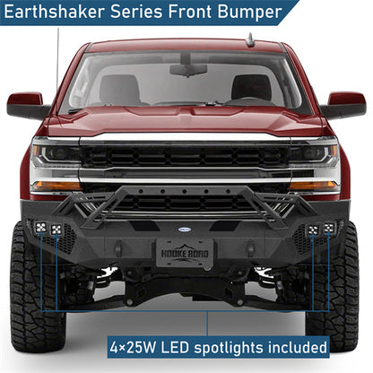 Earthshaker Series Front Bumper For 2014-2015 Chevy Silverado 1500 - Ultralisk4x4-u9038-4