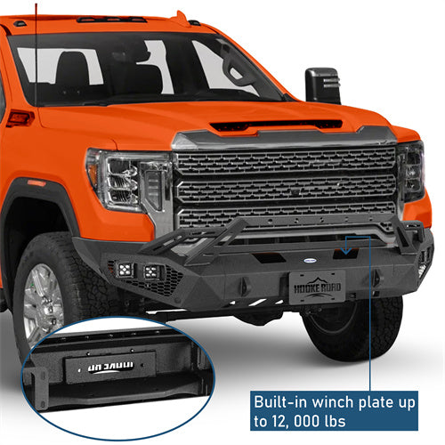 Earthshaker Series Front Bumper For 2020-2023 GMC Sierra 2500HD/3500HD - Ultralisk4x4-u9206-7