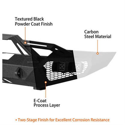 Earthshaker Series Front Bumper For 2003-2005 Ram 2500 - Ultralisk4x4-u6466-10