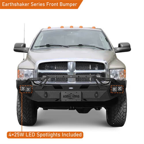 Earthshaker Series Front Bumper For 2003-2005 Ram 2500 - Ultralisk4x4-u6466-4