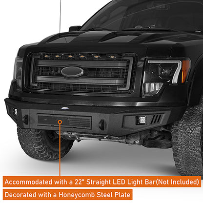 F-150 Ford Full Width Front Bumper for 2009-2014 Ford F-150, Excluding Raptor - Ultralisk 4x4 ULB.8201 6