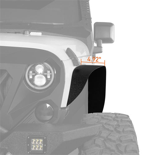 Front & Rear Fender Flares Kit Upgrade Version For 2007-2018 Jeep Wrangler JK - ultralisk4x4