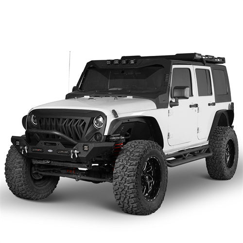 Front & Rear Fender Flares Kit Upgrade Version For 2007-2018 Jeep Wrangler JK - ultralisk4x4