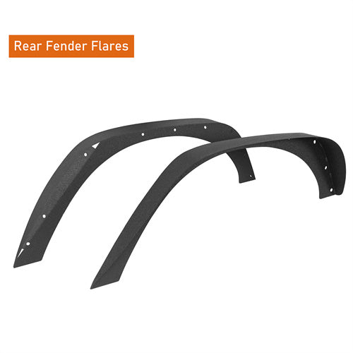 Front & Rear Fender Flares Kit Upgrade Version For 2007-2018 Jeep Wrangler JK - ultralisk4x4