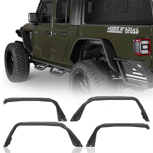 Road Trip Flux Tube Fender Flares For 2020-2024 Jeep Gladiator JT - Ultralisk4x4 -u7021-1