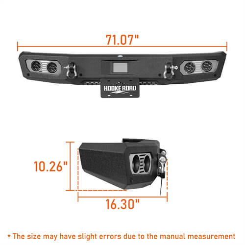 2021-2023 Ford Bronco Front Bumper 4x4 Truck Parts w/D-Rings & LED Lights - Ultralisk4x4 ul8922s 22