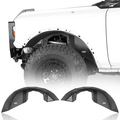 2021 2022 2023 Ford Bronco Front Inner Fender Liners  - Ultralisk 4x4 ul8914s 2