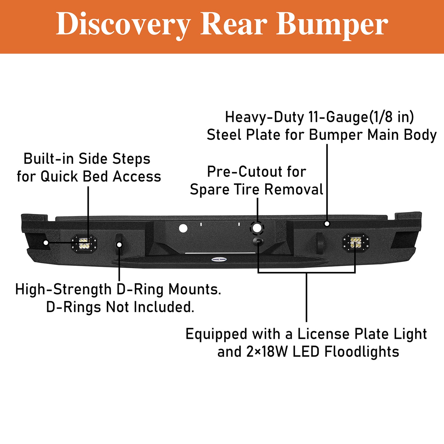 2011-2016 Ford F-250 Aftermarket Rear Bumper Discovery - Ultralisk 4x4  ULB.85239