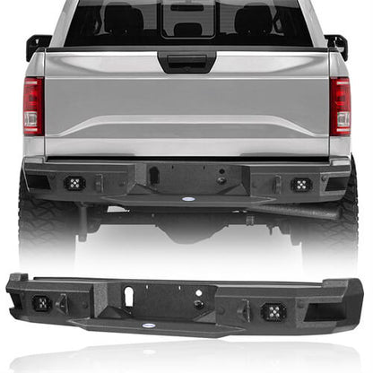 Rear Bumper w/ LED Spotlights For 2018-2020 Ford F-150(Excluding Raptor)  - Ultralisk4x4