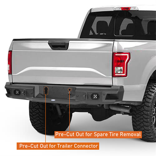 Rear Bumper w/ LED Spotlights For 2018-2020 Ford F-150(Excluding Raptor)  - Ultralisk4x4