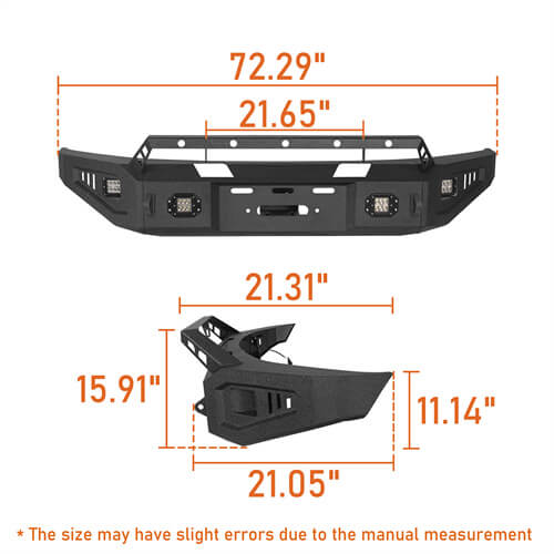 09-14 Ford F-150 Aftermarket Full Width Front Bumper w/ Winch Plate- Ultralisk 4x4 ul8213s 18