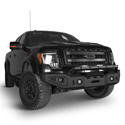 09-14 Ford F-150 Aftermarket Full Width Front Bumper w/ Winch Plate- Ultralisk 4x4 ul8213s 5