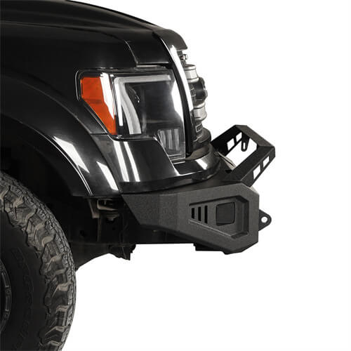 09-14 Ford F-150 Aftermarket Full Width Front Bumper w/ Winch Plate- Ultralisk 4x4 ul8213s 8