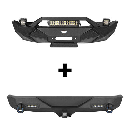 Blade Stubby Front Bumper & Different Trail Rear Bumper Combo(07-18 Jeep Wrangler JK) - ultralisk4x4