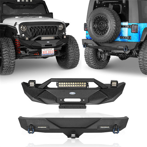 Blade Stubby Front Bumper & Different Trail Rear Bumper Combo(07-18 Jeep Wrangler JK) - ultralisk4x4