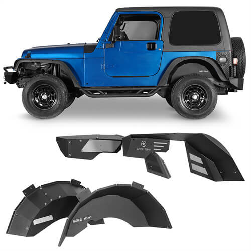 Jeep accessories Front & Rear Inner Fender Liners For 1997-2006 Jeep Wrangler TJ - Ultralisk4x4-u10341035-1