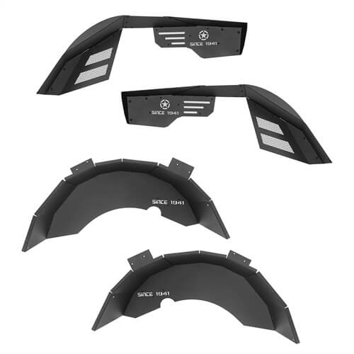 Jeep accessories Front & Rear Inner Fender Liners For 1997-2006 Jeep Wrangler TJ - Ultralisk4x4-u10341035-3