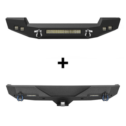 Full Width Climber Front Bumper & Explorer Rear Bumper (18-24 Jeep Wrangler JL) - ultralisk4x4