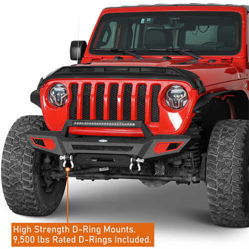 Aftermarket Front Bumper For 18-23 Jeep Wrangler JL & Jeep Gladiator JT - Ultralisk 4x4 ul3044s 11