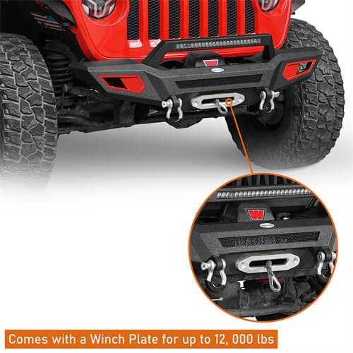 Aftermarket Front Bumper For 18-23 Jeep Wrangler JL & Jeep Gladiator JT - Ultralisk 4x4 ul3044s 13