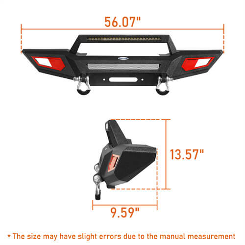 Aftermarket Front Bumper For 18-23 Jeep Wrangler JL & Jeep Gladiator JT - Ultralisk 4x4 ul3044s 25