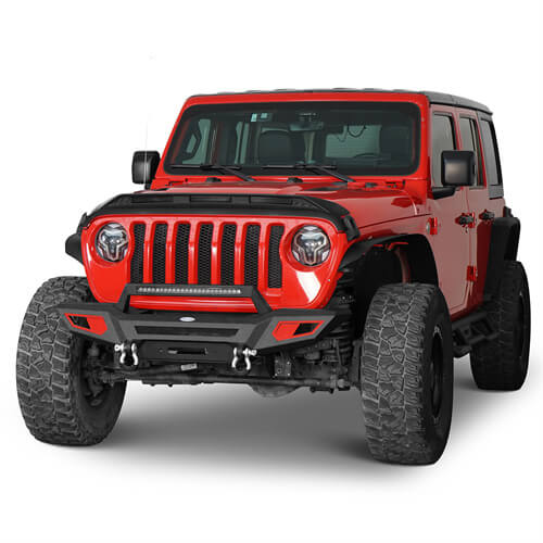 Aftermarket Front Bumper For 18-23 Jeep Wrangler JL & Jeep Gladiator JT - Ultralisk 4x4 ul3044s 6