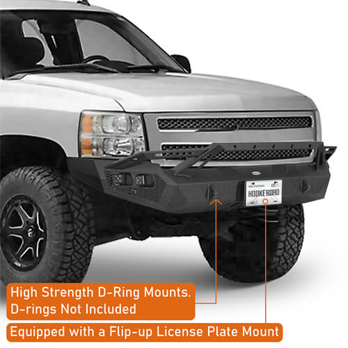 Earthshaker Series Front Bumper For 2007-2013 Chevy Silverado 1500 2nd Generation - Ultralisk4x4-u9034-6